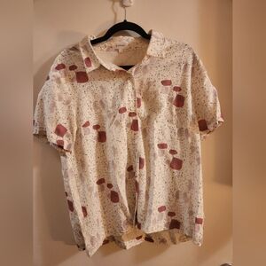 Böhme Button Up Shirt Blouse Size XL